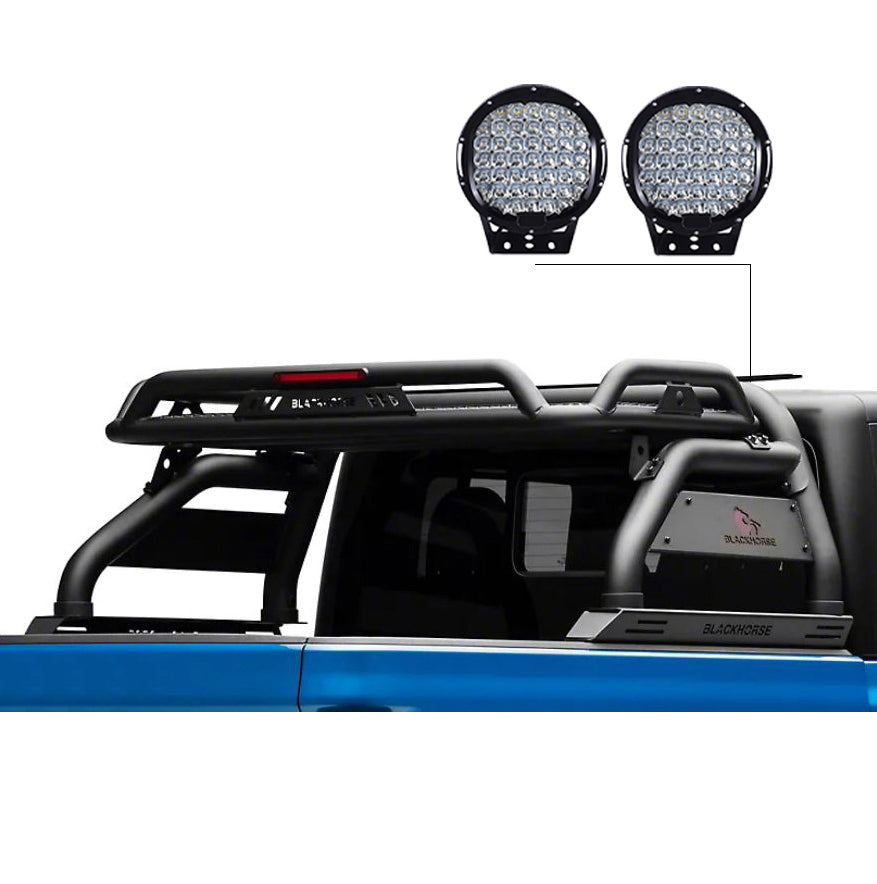 Black Horse Off Road ATRB7BK-PL69B Atlas Roll Bar Kit for Select Nissan Frontier