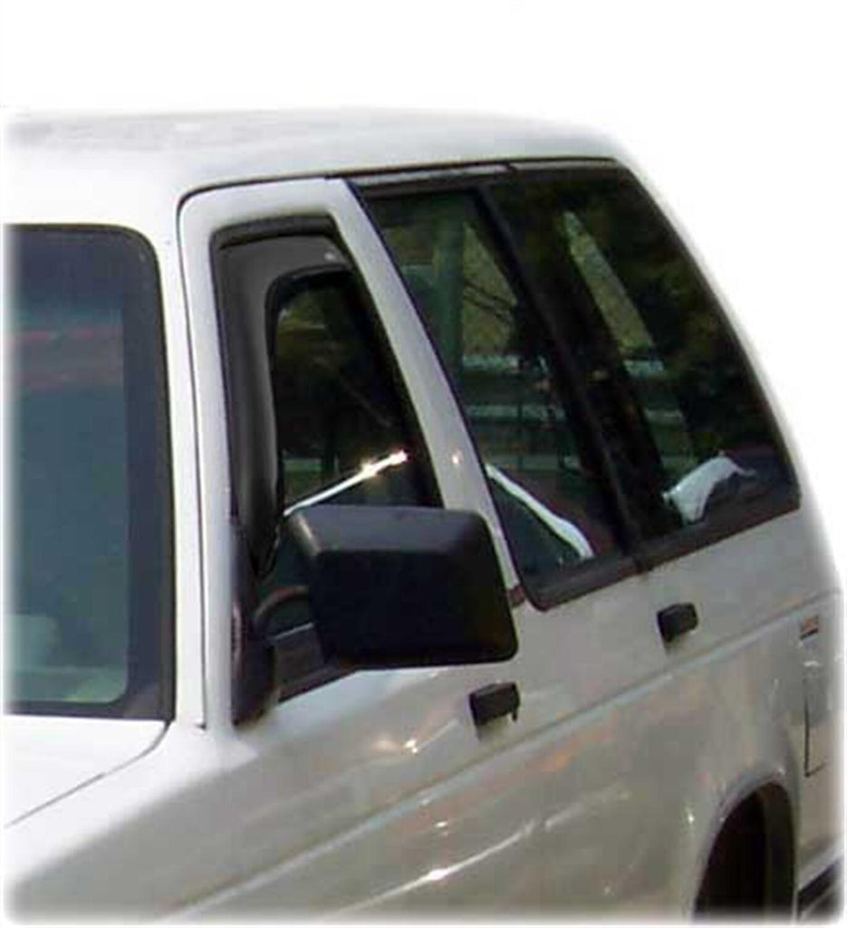 Auto Ventshade AVS 192099 Ventvisor Deflector; Smoke; In-Channel; 2 pc. for Select Chevrolet Blazer, Chevrolet C1500, Chevrolet C2500, Chevrolet C3500, Chevrolet K1500, Chevrolet K2500, Chevrolet K3500, Chevrolet R30, Chevrolet R3500, Chevrolet Tahoe,
