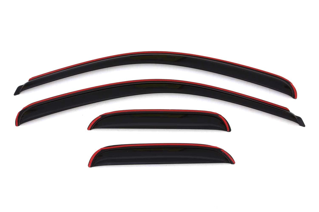 Auto Ventshade AVS 194040 Ventvisor Deflector; Smoke; In-Channel; 4 pc. for Select Chevrolet Silverado 1500, Chevrolet Silverado HD, Chevrolet Silverado HD, GMC Sierra 1500, GMC Sierra HD, GMC Sierra HD