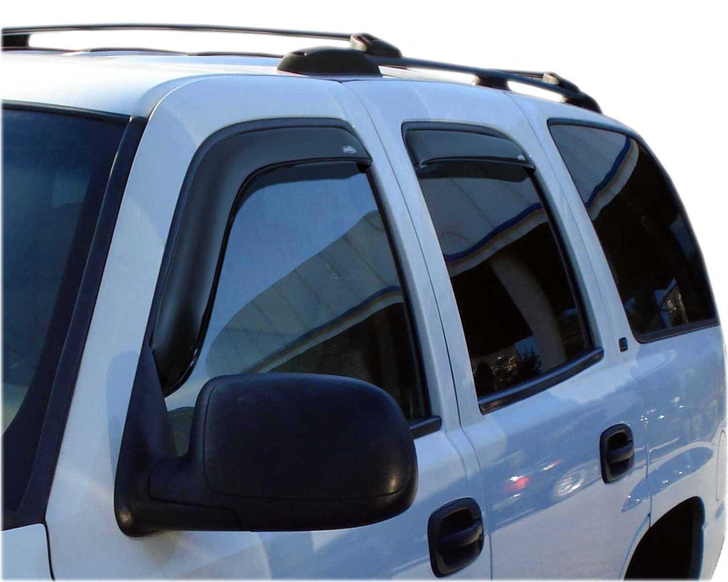Auto Ventshade AVS 194304 Ventvisor Deflector; Smoke; In-Channel; 4 pc. for Select Cadillac Escalade, Chevrolet Tahoe, GMC Yukon