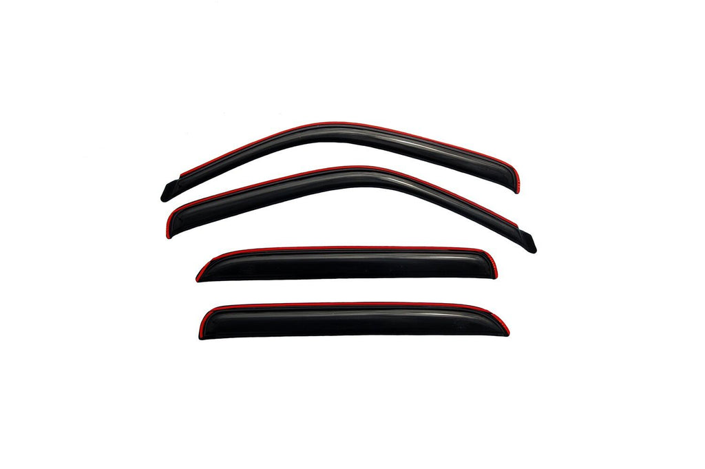 Auto Ventshade AVS 194355 Ventvisor Deflector; Smoke; In-Channel; 4 pc. for Select Cadillac Escalade EXT, Chevrolet Avalanche 1500, Chevrolet Avalanche 2500, Chevrolet Silverado 1500, Chevrolet Silverado Classic, Chevrolet Silverado HD, Chevrolet