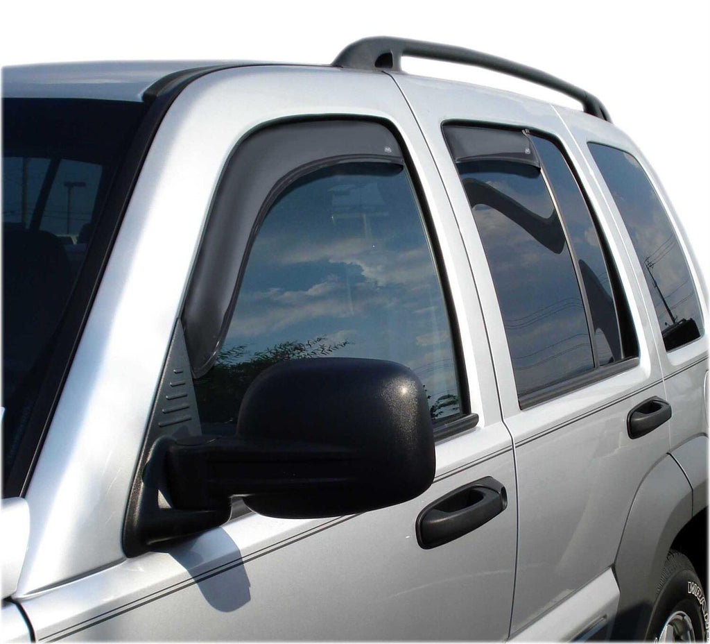 Auto Ventshade AVS 194428 Ventvisor Deflector; Smoke; In-Channel; 4 pc. for Select Jeep Liberty