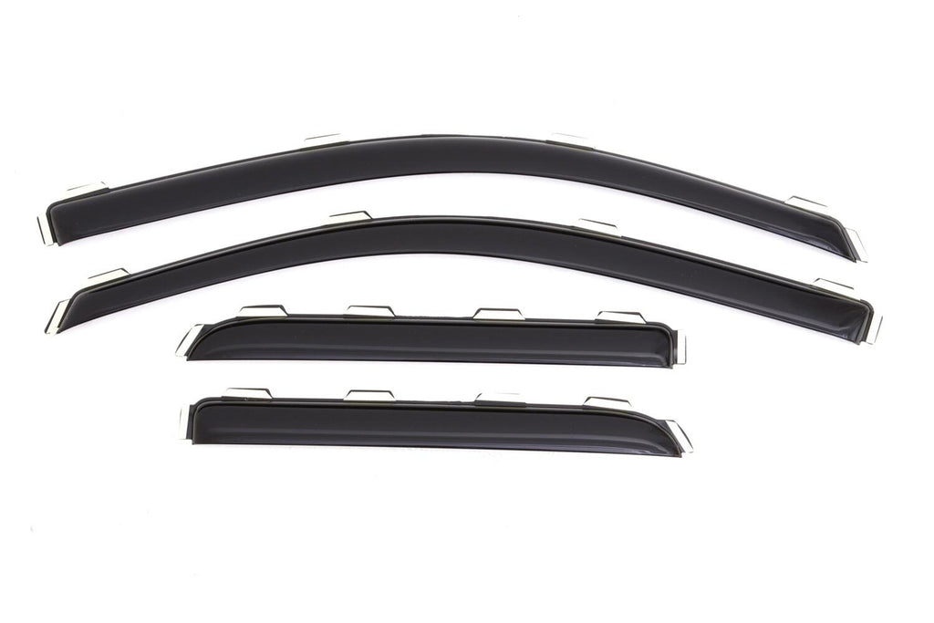 Auto Ventshade AVS 194528 Ventvisor Deflector; Smoke; In-Channel; 4 pc. for Select Chevrolet Silverado 1500, Chevrolet Silverado HD, Chevrolet Silverado HD, GMC Sierra 1500, GMC Sierra Limited, GMC Sierra HD, GMC Sierra HD