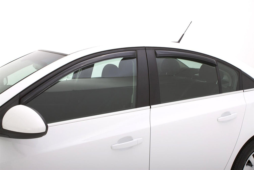 Auto Ventshade AVS 194611 Ventvisor Deflector; Smoke; In-Channel; 4 pc. for Select Chevrolet Cruze, Chevrolet Cruze Limited
