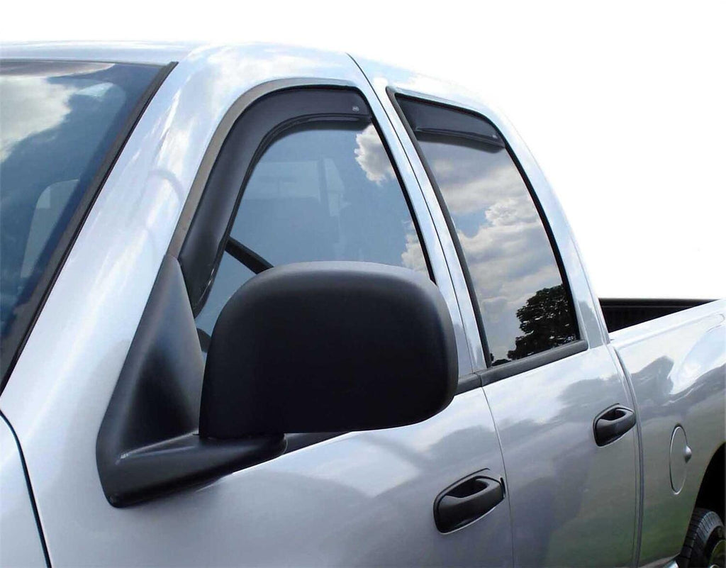 Auto Ventshade AVS 194845 Ventvisor Deflector; Smoke; In-Channel; 4 pc. for Select Dodge Ram 1500, Dodge Ram 2500, Dodge Ram