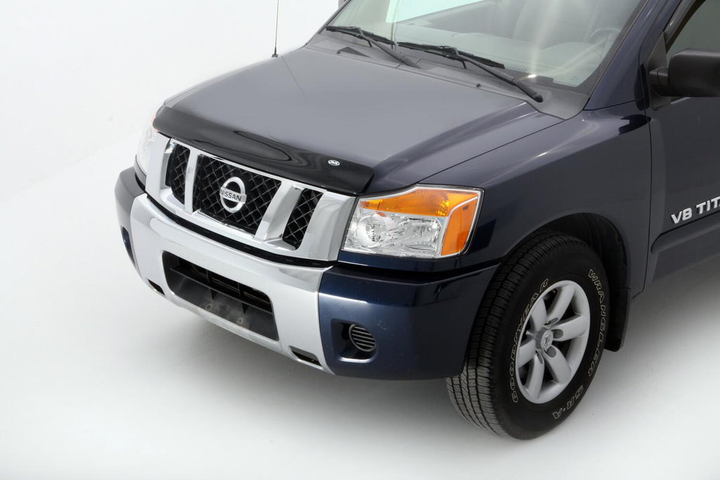 Auto Ventshade AVS 23107 Bugflector Hood Shield; Smoke for Select Nissan Armada, Nissan TITAN