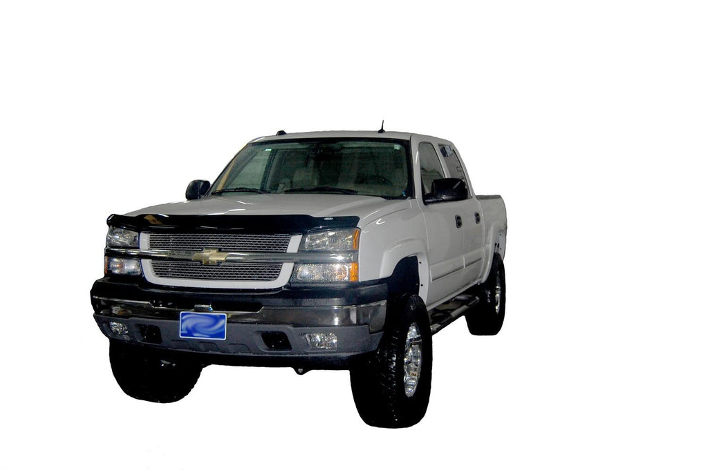 Auto Ventshade AVS 23725 Bugflector Hood Shield; Smoke for Select Chevrolet Silverado 1500, Chevrolet Silverado HD, Chevrolet Silverado HD, Chevrolet Silverado