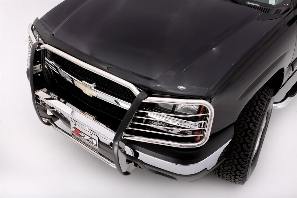 Auto Ventshade AVS 25815 Bugflector II Hood Shield; Smoke for Select Chevrolet Avalanche 1500, Chevrolet Avalanche 2500, Chevrolet Silverado 1500, Chevrolet Silverado HD, Chevrolet Silverado 2500, Chevrolet Silverado HD, Chevrolet Silverado
