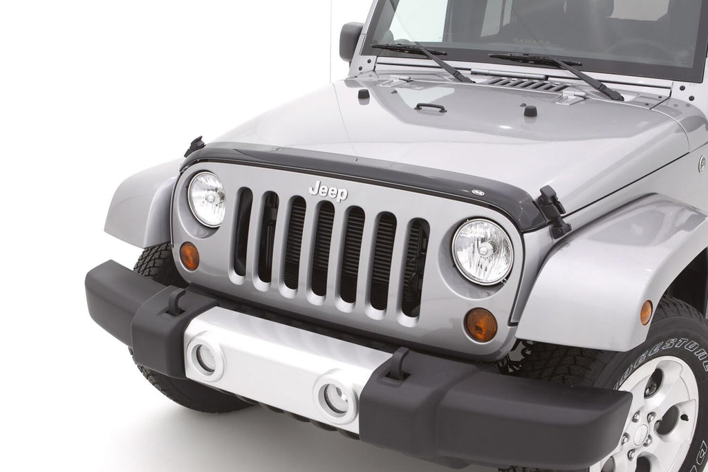 Auto Ventshade AVS 322060 Aeroskin Hood Protector; Smoke for Select Jeep Wrangler, Jeep Wrangler JK