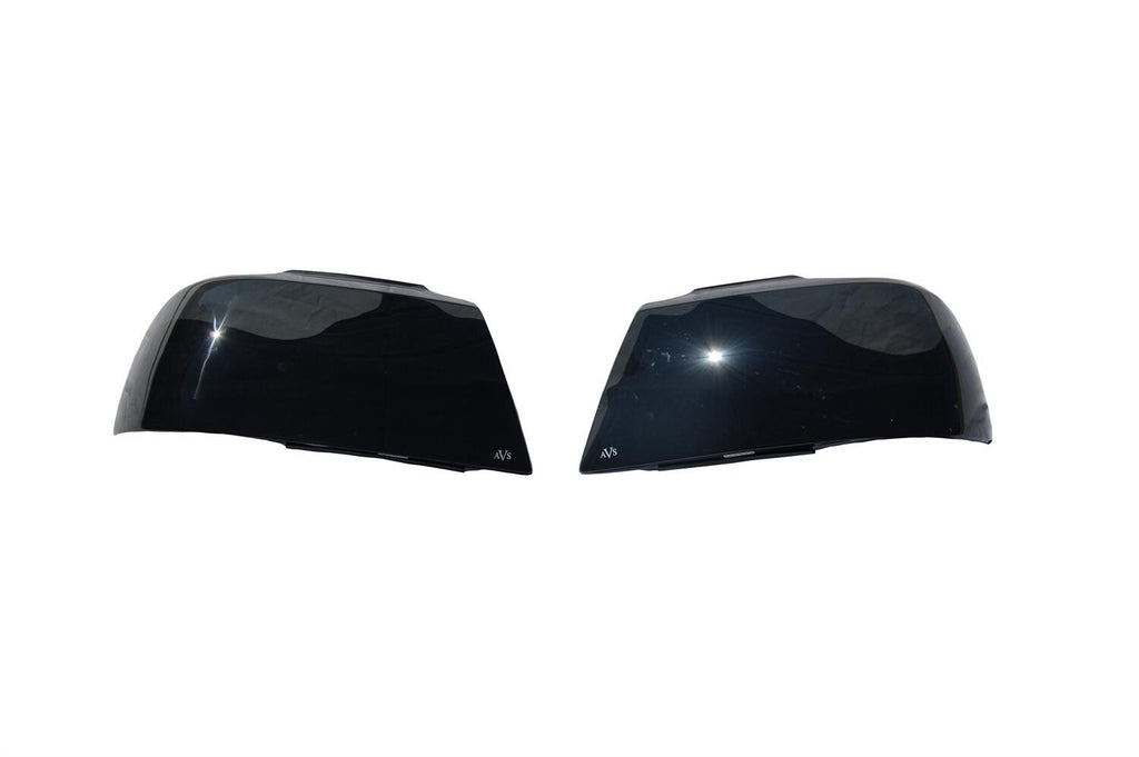 Auto Ventshade AVS 37358 Headlight Covers; Smoke Black Out; 2pc. for Select Chevrolet Cobalt