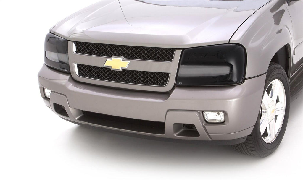 Auto Ventshade AVS 37430 Headlight Covers; Smoke Black Out; 2pc. for Select Chevrolet Trailblazer, Chevrolet Trailblazer EXT