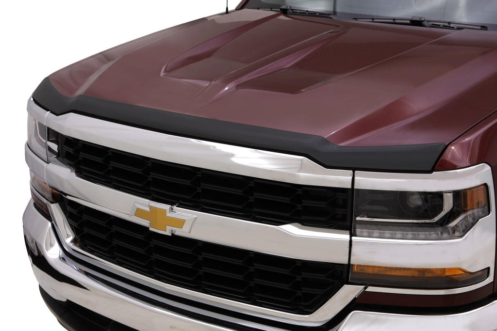 Auto Ventshade AVS 377123 Aeroskin Hood Protector; Matte Black for Select Chevrolet Silverado 1500, Chevrolet Silverado LD