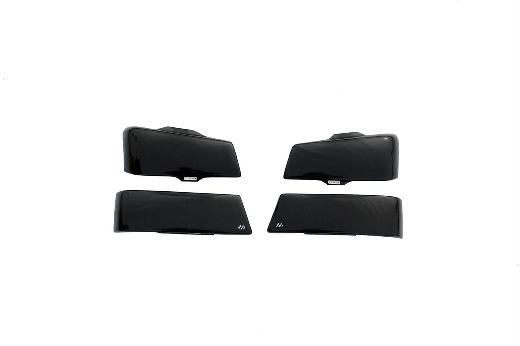 Auto Ventshade AVS 41831 Headlight Covers; Smoke Black Out; 2pc. for Select Chevrolet Avalanche 1500, Chevrolet Avalanche 2500, Chevrolet Silverado 1500, Chevrolet Silverado Classic, Chevrolet Silverado HD