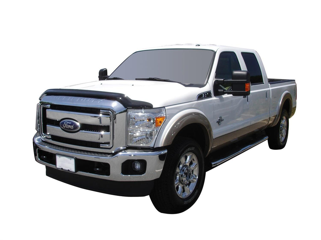Auto Ventshade AVS 45059 Bugflector II Hood Shield; Smoke for Select Ford F-250 Super Duty, Ford F-350 Super Duty, Ford F-450 Super Duty, Ford F-550 Super Duty