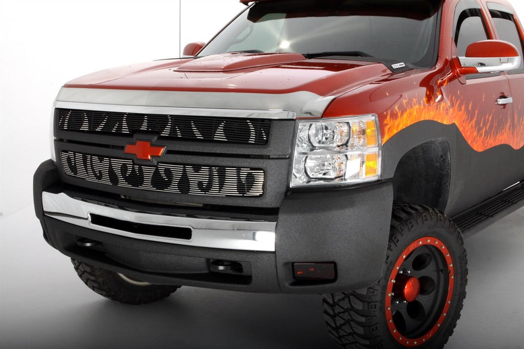 Auto Ventshade AVS 622002 Aeroskin Hood Protector; Chrome for Select Chevrolet Silverado