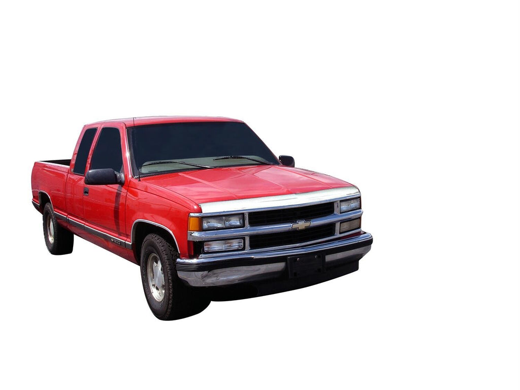 Auto Ventshade AVS 622014 Aeroskin Hood Protector; Chrome for Select Chevrolet Blazer, Chevrolet C1500, Chevrolet C1500 Suburban, Chevrolet C2500, Chevrolet C2500 Suburban, Chevrolet C3500, Chevrolet K1500, Chevrolet K1500 Suburban, Chevrolet K2500,