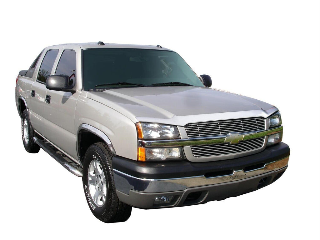 Auto Ventshade AVS 622024 Aeroskin Hood Protector; Chrome for Select Chevrolet Silverado 1500, Chevrolet Silverado HD, Chevrolet Silverado 2500, Chevrolet Silverado HD, Chevrolet Silverado