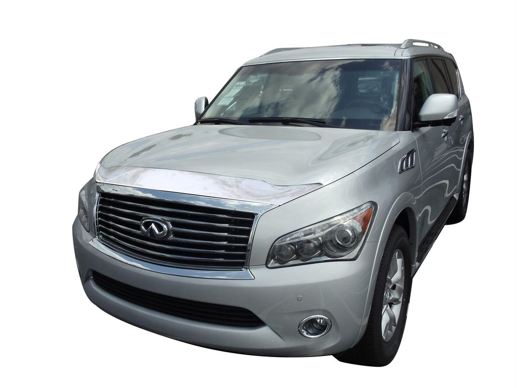Auto Ventshade AVS 622040 Aeroskin Hood Protector; Chrome for Select INFINITI QX56