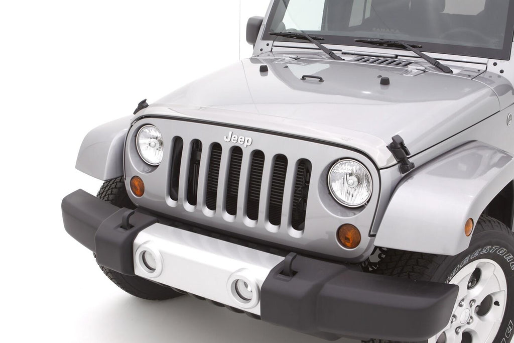 Auto Ventshade AVS 622060 Aeroskin Hood Protector; Chrome for Select Jeep Wrangler, Jeep Wrangler JK