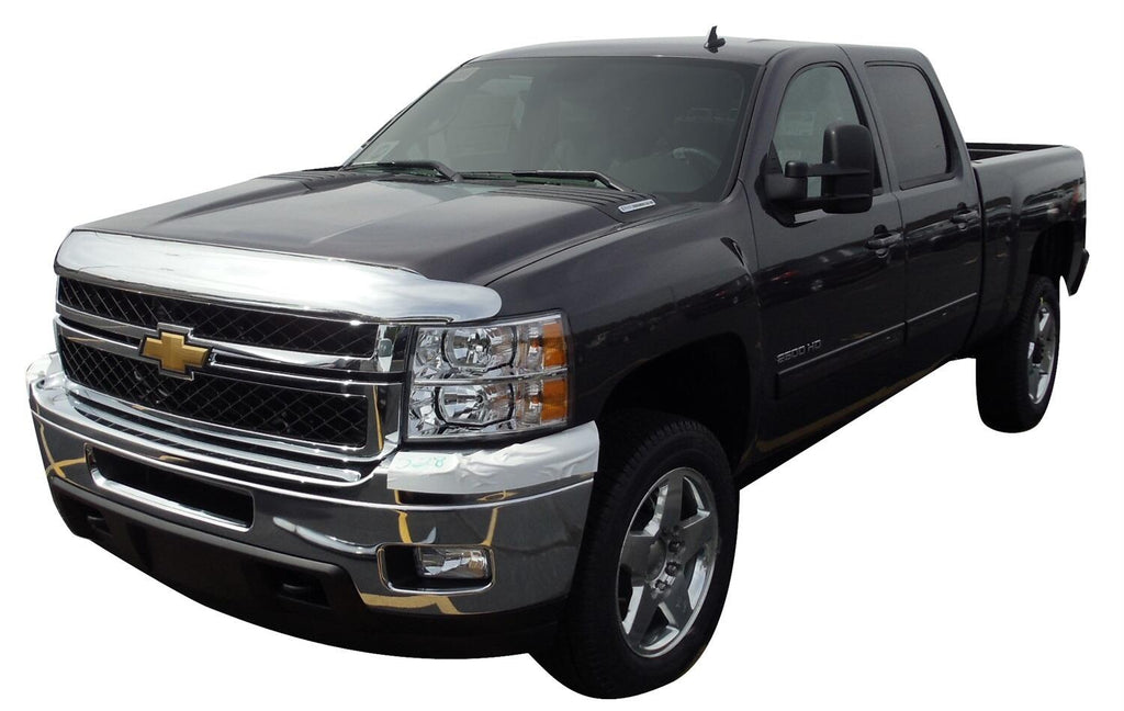 Auto Ventshade AVS 680102 Chrome Hood Shield for Select Chevrolet Silverado HD, Chevrolet Silverado HD