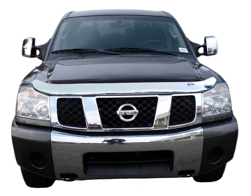 Auto Ventshade AVS 680402 Chrome Hood Shield for Select Nissan Armada, Nissan TITAN