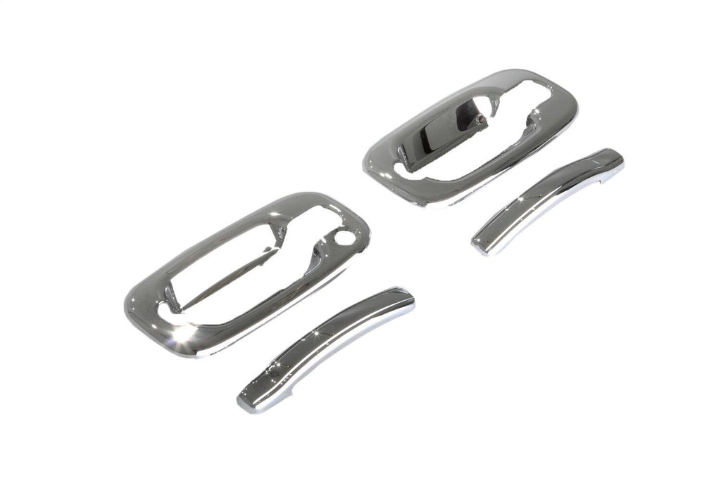 Auto Ventshade AVS 685206 Chrome Door Handle Cover 4 pc.; w/o Passenger Keyhole for Select Chevrolet C1500 Suburban, Chevrolet C2500 Suburban, Chevrolet K1500 Suburban, Chevrolet K2500 Suburban, Chevrolet Silverado 1500, Chevrolet Silverado HD, Chevrolet