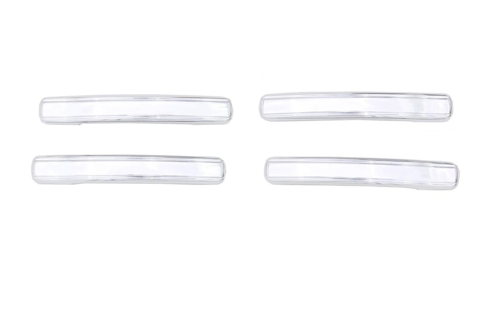 Auto Ventshade AVS 685406 Chrome Door Lever Cover; 4 pc.; Handle Only for Select Chevrolet Avalanche 1500, Chevrolet Avalanche 2500, Chevrolet Silverado 1500, Chevrolet Silverado Classic, Chevrolet Silverado HD, Chevrolet Silverado HD Classic, Chevrolet