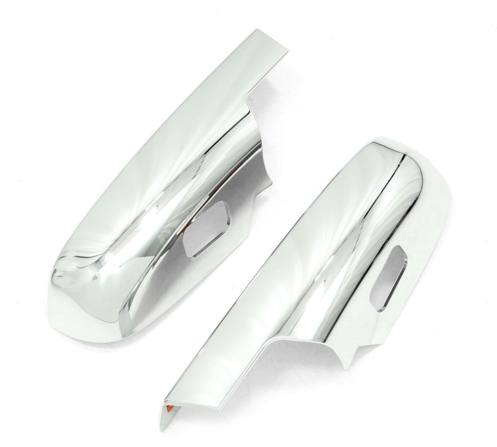 Auto Ventshade AVS 687665 Chrome Mirror Cover; Lower Half for Select Chevrolet Silverado 1500, Chevrolet Silverado HD, Chevrolet Silverado HD, Chevrolet Suburban 1500, Chevrolet Suburban 2500, Chevrolet Tahoe, GMC Sierra 1500, GMC Sierra HD, GMC Sierra