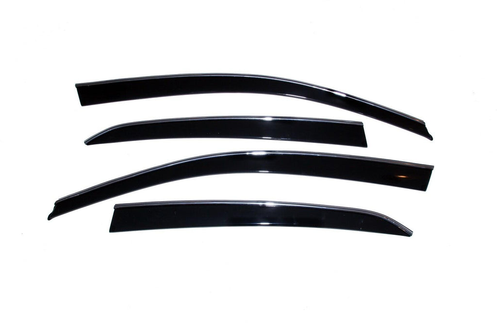 Auto Ventshade AVS 794020 Ventvisor Deflector; Smoke w/Chrome Trim; Low Profile; 4 pc. for Select Honda Accord