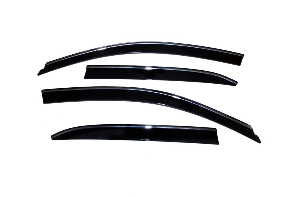 Auto Ventshade AVS 794055 Ventvisor Deflector; Smoke w/Chrome Trim; Low Profile; 4 pc. for Select Honda Civic