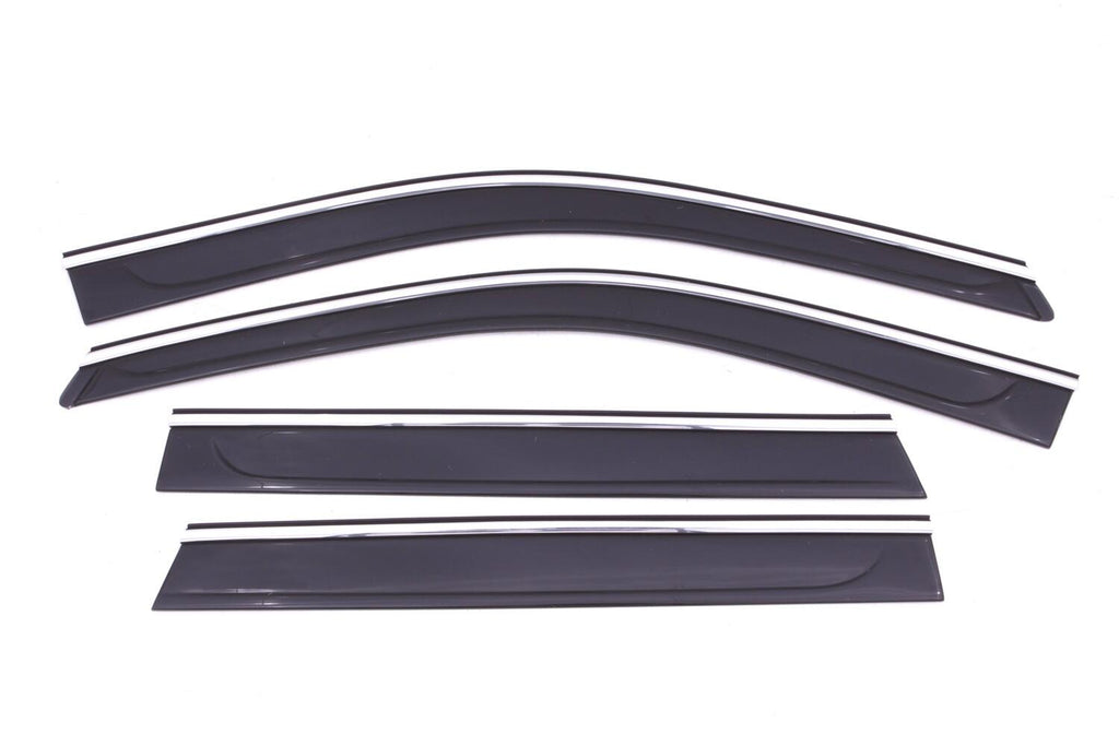 Auto Ventshade AVS 794015 Ventvisor Deflector; Smoke w/Chrome Trim; Low Profile; 4 pc. for Select Jeep Grand Cherokee