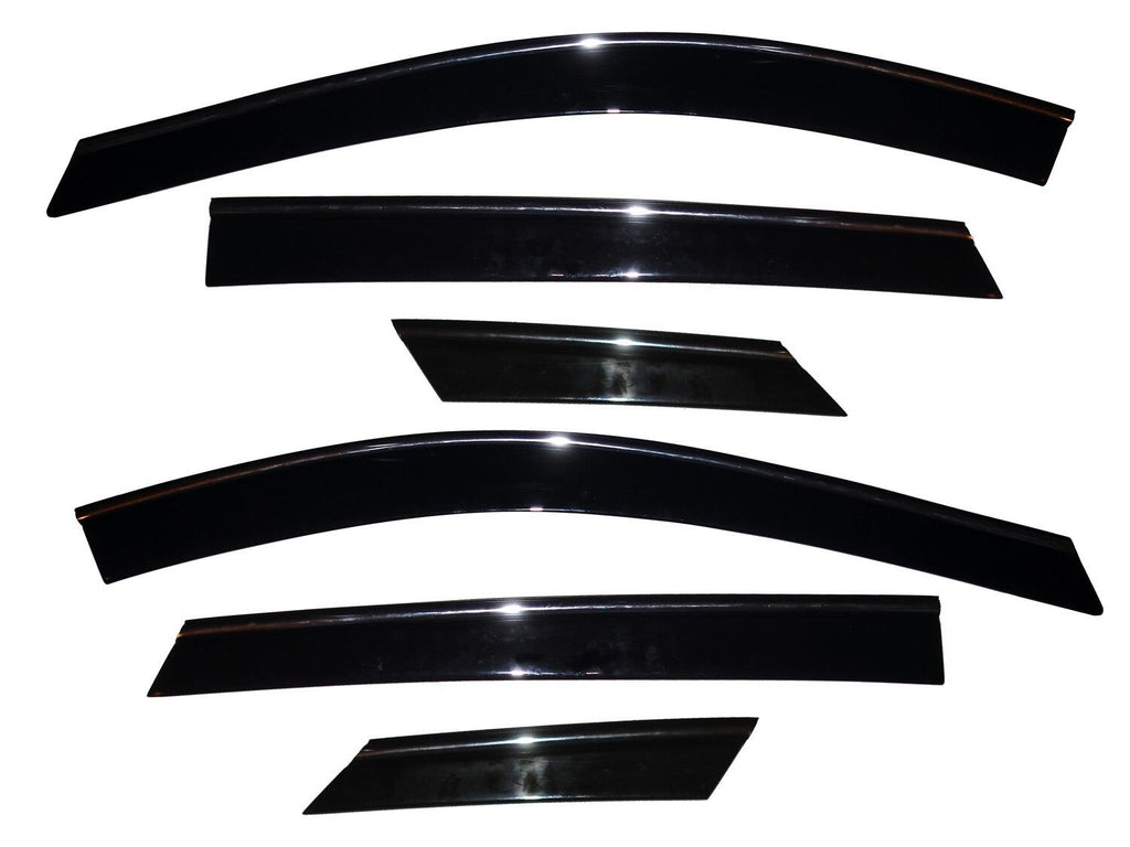 Auto Ventshade AVS 796003 Ventvisor Deflector; Smoke w/Chrome Trim; Low Profile; 6 pc. for Select Cadillac SRX