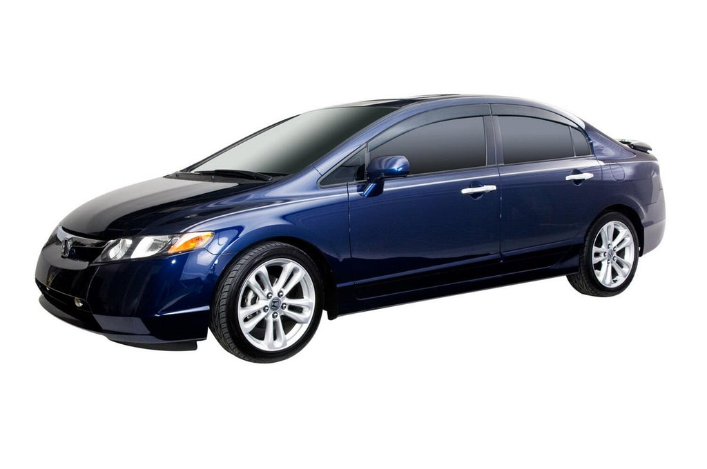 Auto Ventshade AVS 894001 Ventvisor Deflector; Smoke; Low Profile; Outside Mount; 4 pc. for Select Honda Civic