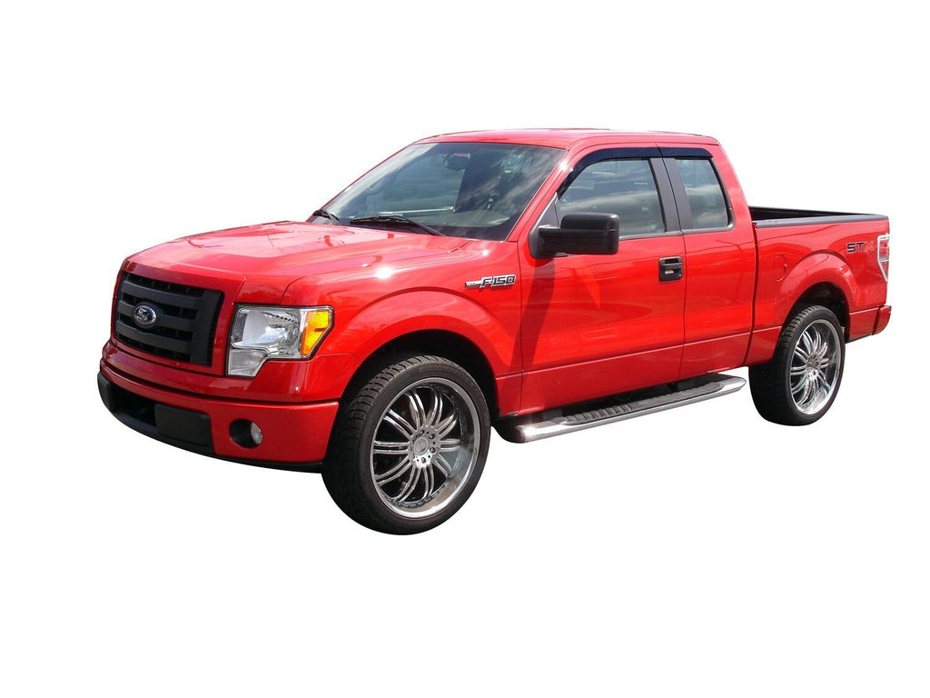 Auto Ventshade AVS 894009 Ventvisor Deflector; Smoke; Low Profile; Outside Mount; 4 pc. for Select Ford F-150