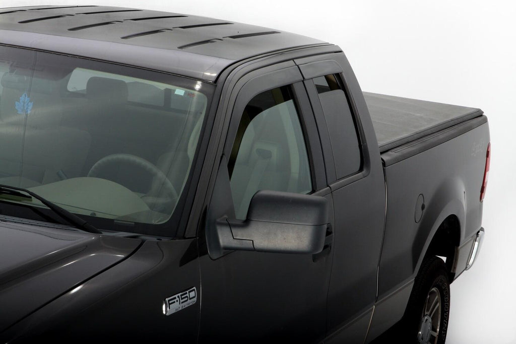 Auto Ventshade AVS 894009 Ventvisor Deflector; Smoke; Low Profile; Outside Mount; 4 pc. for Select Ford F-150