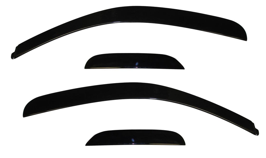 Auto Ventshade AVS 894024 Ventvisor Deflector; Smoke; Low Profile; Outside Mount; 4 pc. for Select Chevrolet Silverado 1500, Chevrolet Silverado HD, Chevrolet Silverado HD, GMC Sierra 1500, GMC Sierra HD, GMC Sierra HD