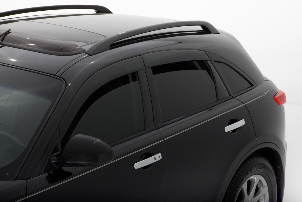Auto Ventshade AVS 896007 Ventvisor Deflector; Smoke; Low Profile; Outside Mount; 6 pc. for Select Honda Fit