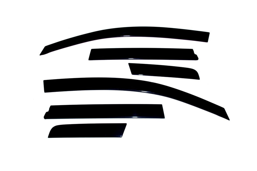 Auto Ventshade AVS 896007 Ventvisor Deflector; Smoke; Low Profile; Outside Mount; 6 pc. for Select Honda Fit