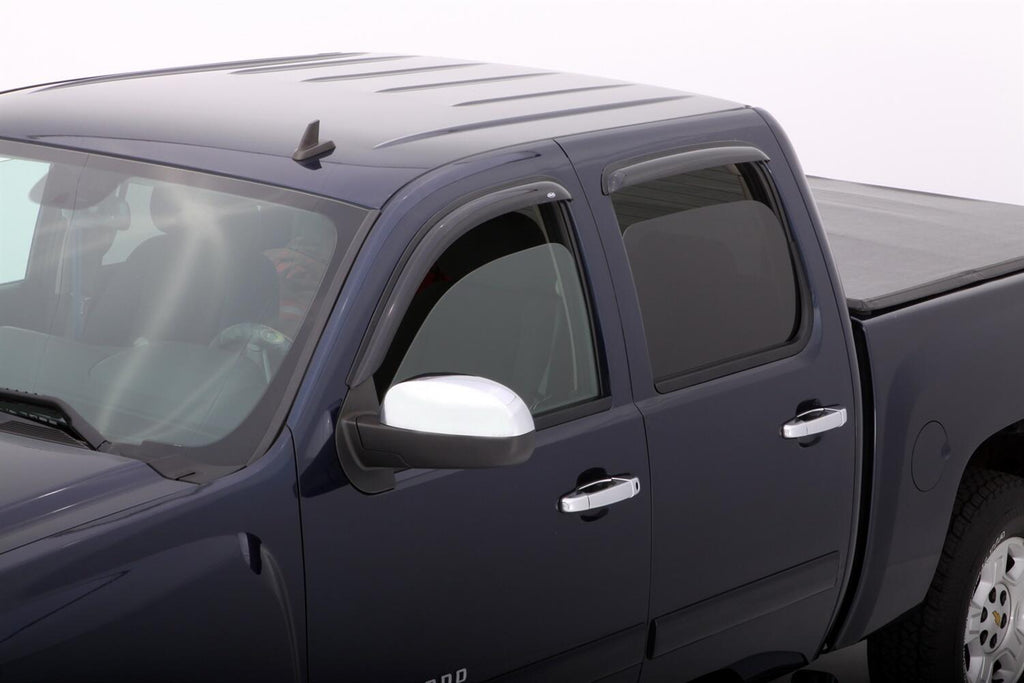 Auto Ventshade AVS 94704 Ventvisor Deflector; Smoke; Outside Mount; 4 pc. for Select Toyota Tundra