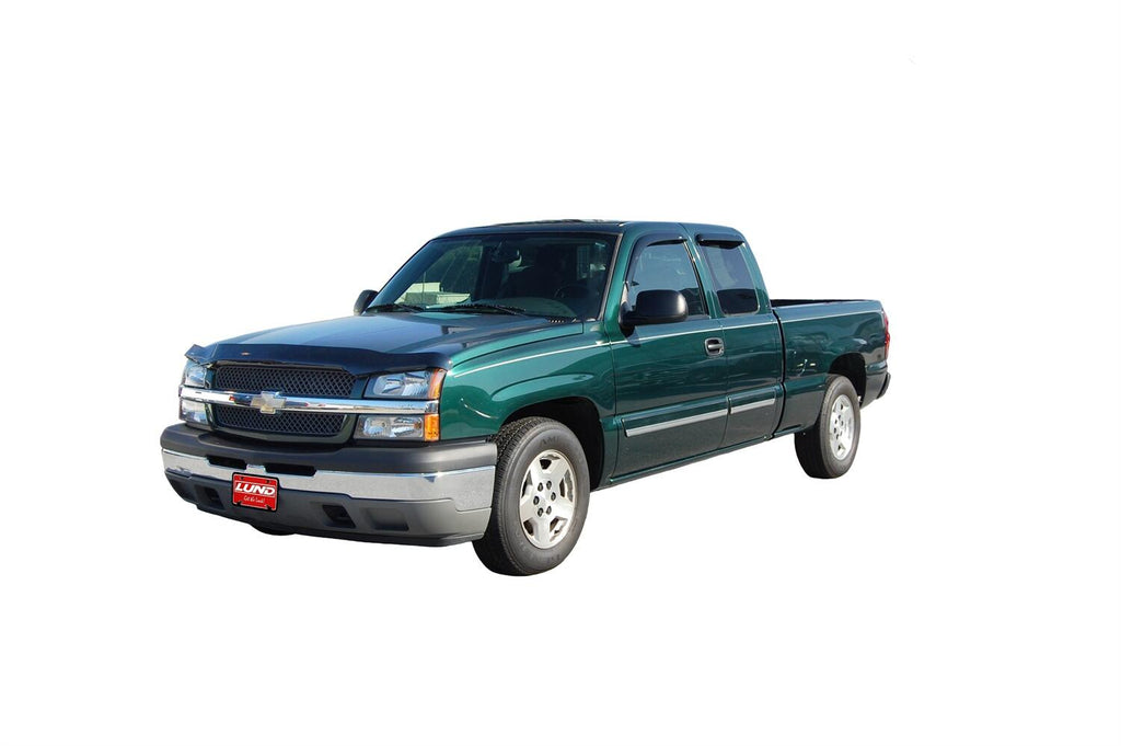 Auto Ventshade AVS 94044 Ventvisor Deflector; Smoke; Outside Mount; 4 pc. for Select Chevrolet Silverado 1500, Chevrolet Silverado Classic, Chevrolet Silverado 2500, Chevrolet Silverado HD, Chevrolet Silverado HD Classic, Chevrolet Silverado 3500, GMC