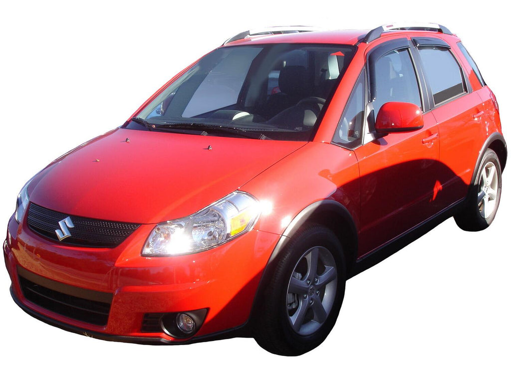 Auto Ventshade AVS 94085 Ventvisor Deflector; Smoke; Outside Mount; 4 pc. for Select Suzuki SX4
