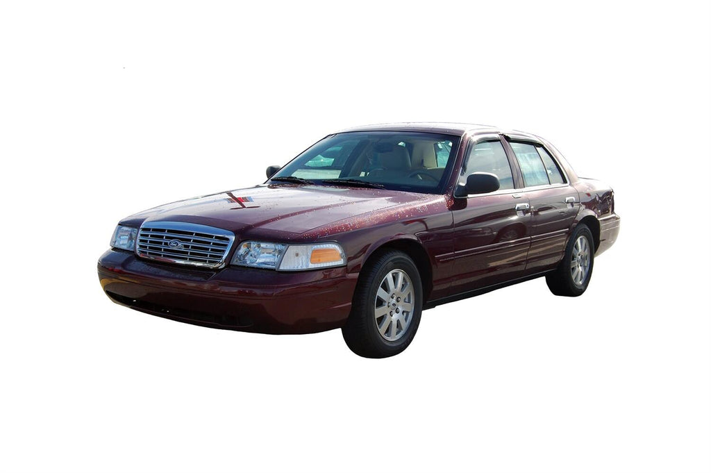 Auto Ventshade AVS 94228 Ventvisor Deflector; Smoke; Outside Mount; 4 pc. for Select Ford Crown Victoria, Mercury Grand Marquis, Mercury Marauder