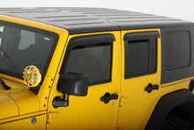 Load image into Gallery viewer, Auto Ventshade AVS 94249 Ventvisor Deflector; Smoke; Outside Mount; 4 pc. for Select Jeep Wrangler, Jeep Wrangler JK