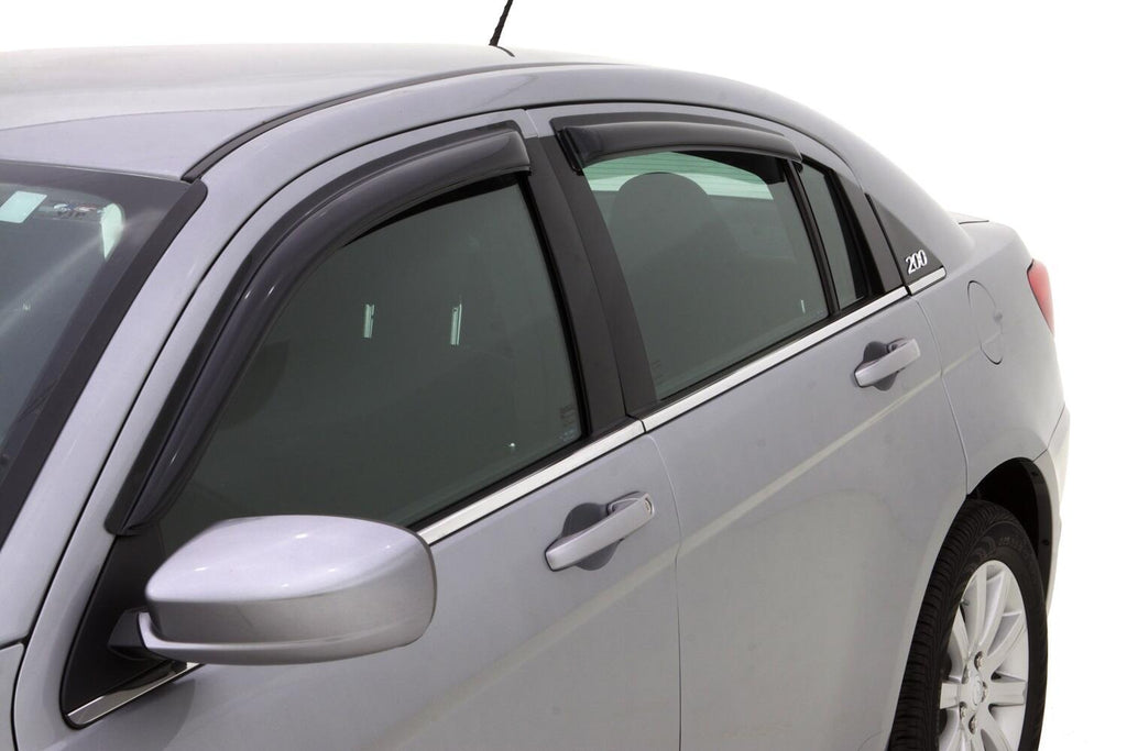 Auto Ventshade AVS 94458 Ventvisor Deflector; Smoke; Outside Mount; 4 pc. for Select Chrysler 200, Chrysler Sebring