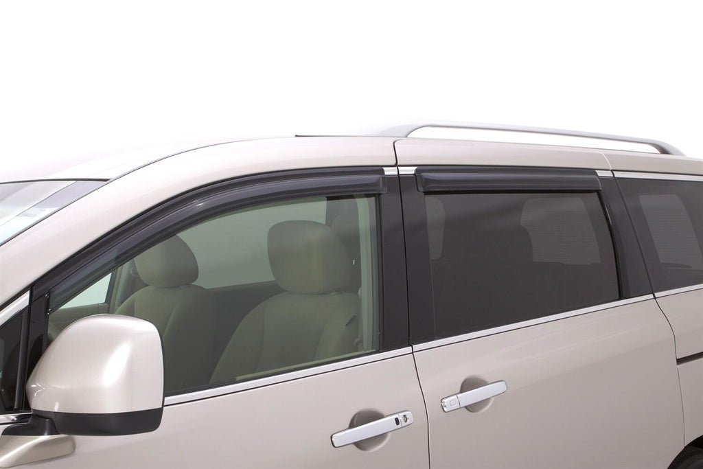 Auto Ventshade AVS 94630 Ventvisor Deflector; Smoke; Outside Mount; 4 pc. for Select Nissan Quest