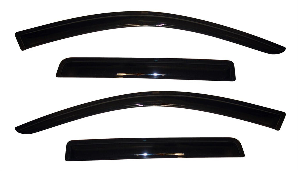 Auto Ventshade AVS 94642 Ventvisor Deflector; Smoke; Outside Mount; 4 pc. for Select Mitsubishi Outlander