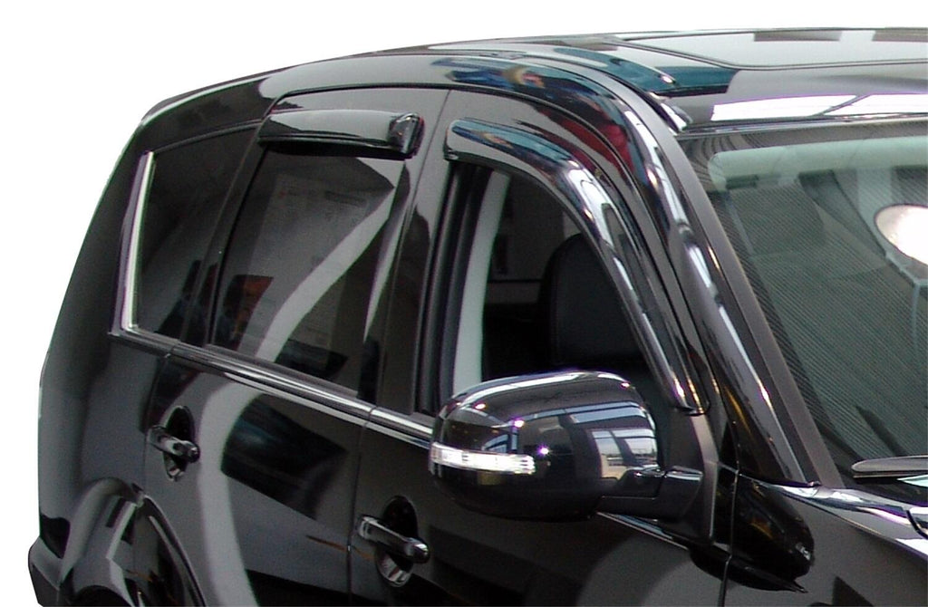 Auto Ventshade AVS 94642 Ventvisor Deflector; Smoke; Outside Mount; 4 pc. for Select Mitsubishi Outlander