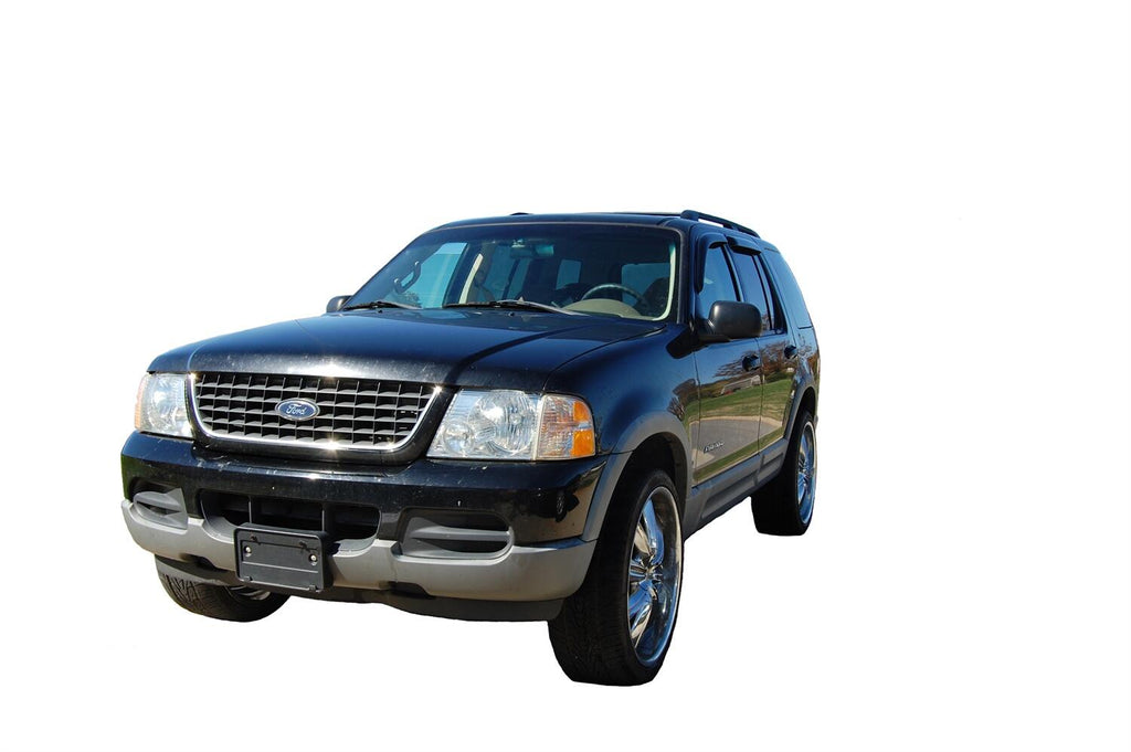 Auto Ventshade AVS 94819 Ventvisor Deflector; Smoke; Outside Mount; 4 pc. for Select Ford Explorer, Lincoln Aviator, Mercury Mountaineer