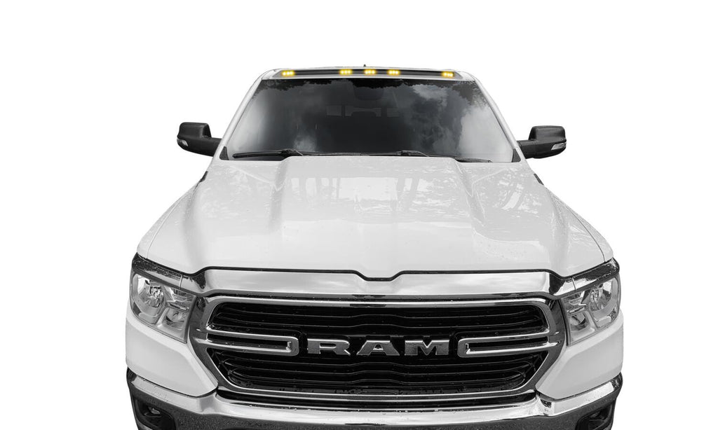 Auto Ventshade AVS 698173 AeroCab Marker Light with five amber LED; Black for Select Ram