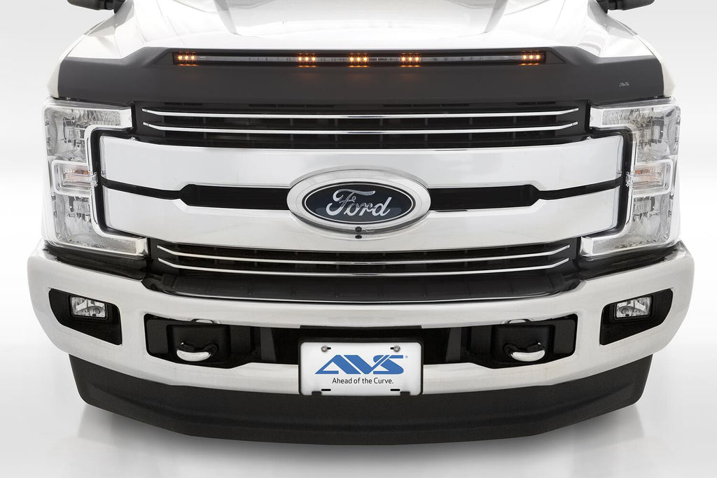 Auto Ventshade AVS 753135 Aeroskin LightShield Hood Shield; Black for Select Ford F-250 Super Duty, Ford F-350 Super Duty, Ford F-450 Super Duty